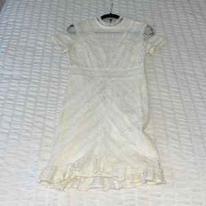 White lace dress